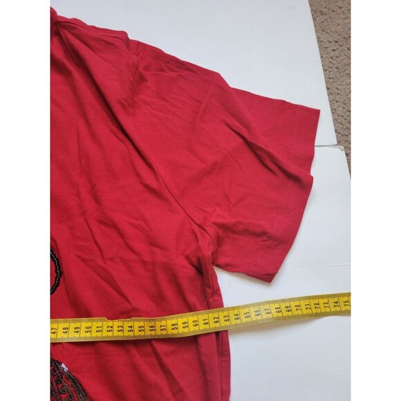 NWT Sean John Bundle Red/Black Bling Short Sleeve T-shirt Size XL 90s Y2K Music - Picture 4 of 13